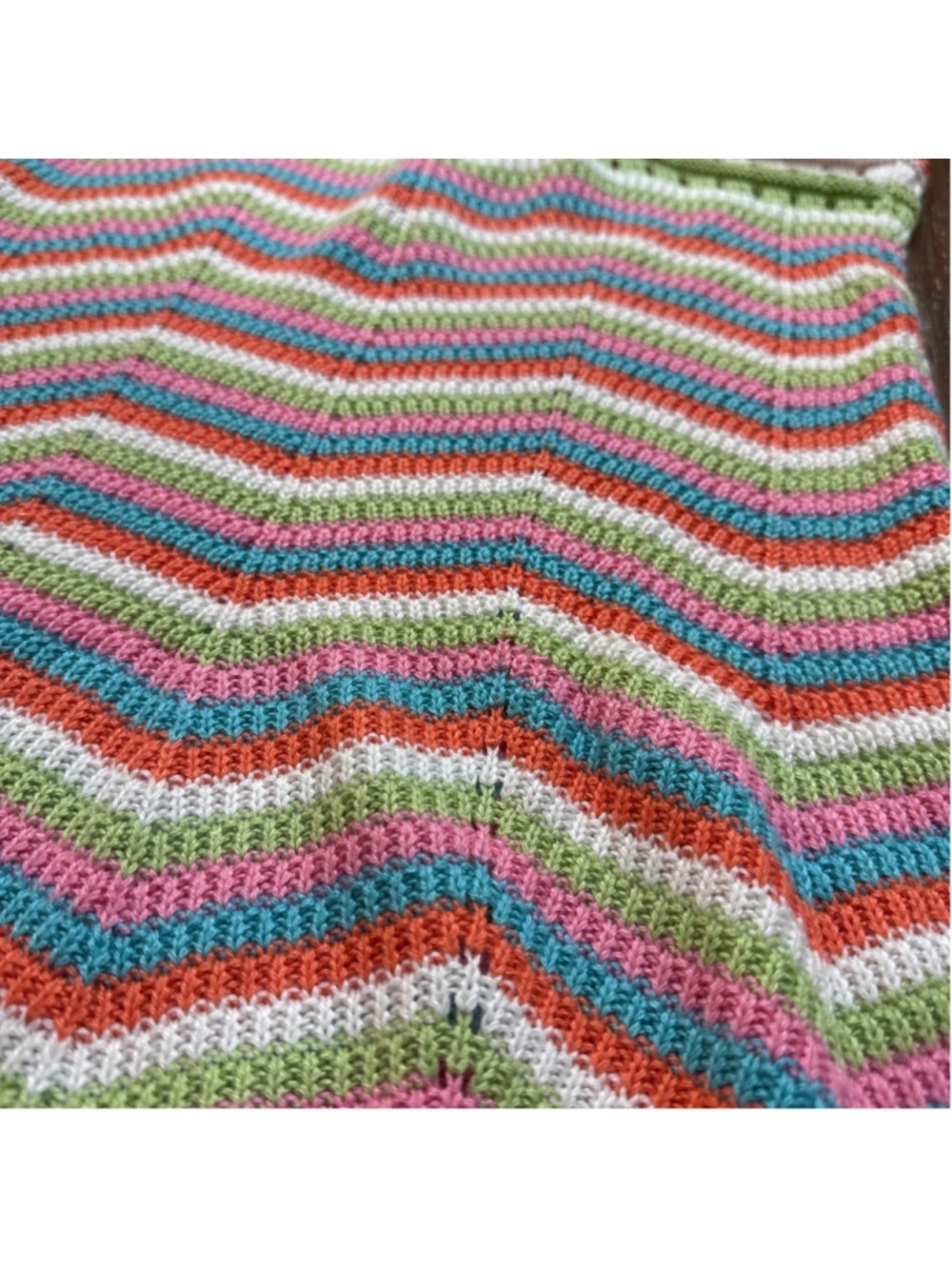 Crave Fame XL Rainbow Chevron Crochet Knit Mini Dress - Picture 11 of 11